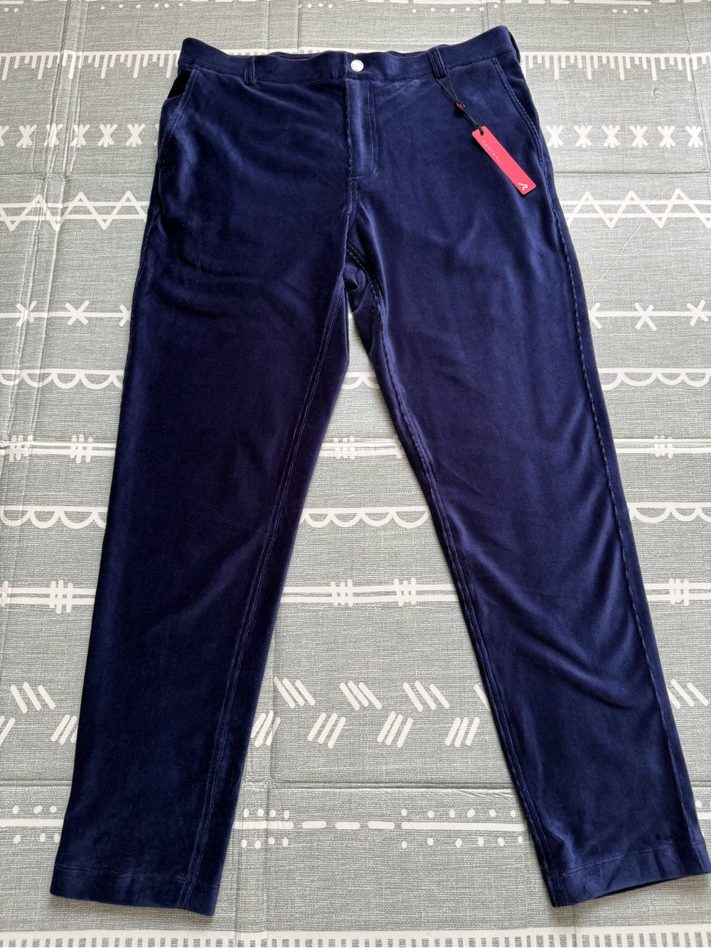 Redvanly Collins Corduroy Pants in Navy